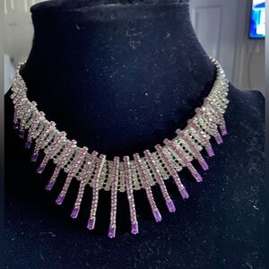 Elegant vintage rhinestone choker Necklace